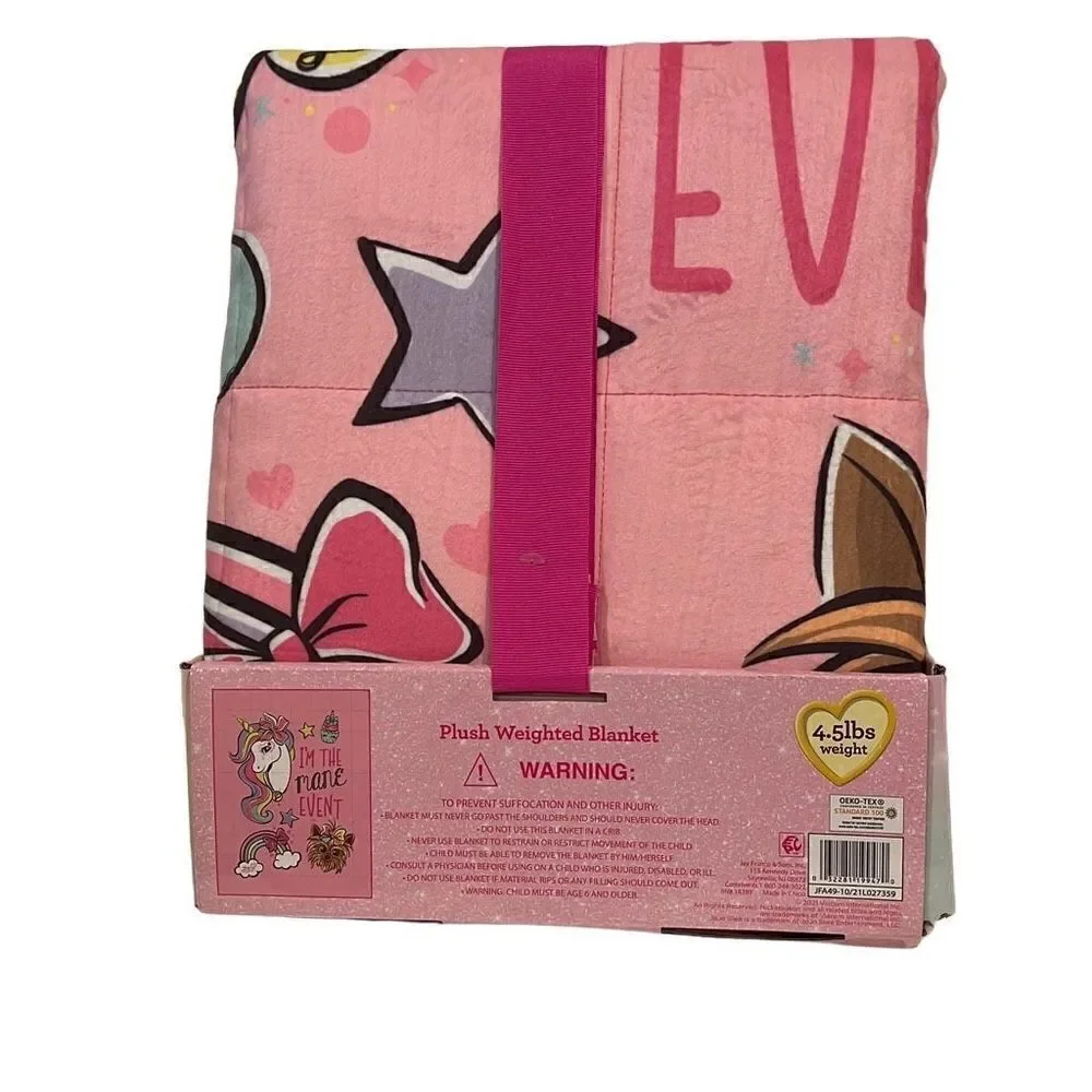 Jojo Siwa Weighted Unicorn Blanket New